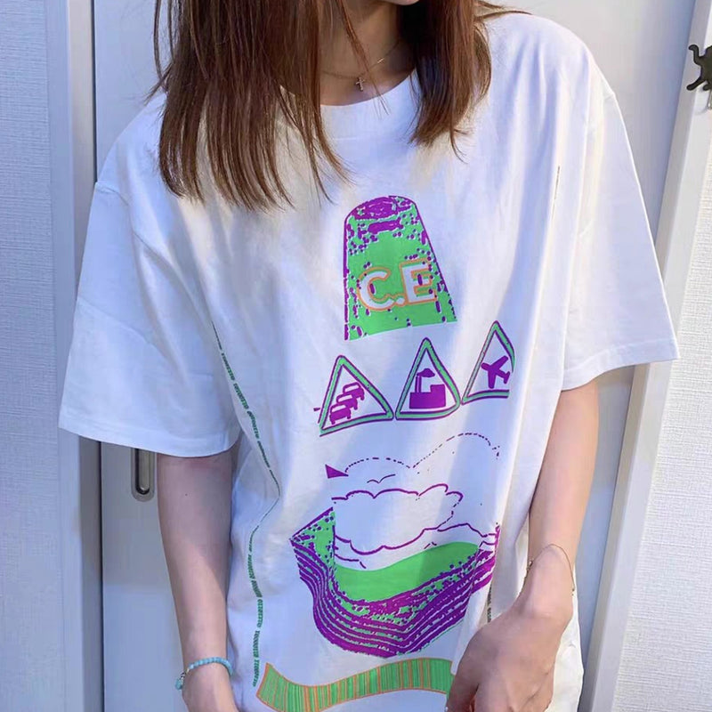 Cavempt Ce Life Cav @ Empt C.E Digital Cloud Logo Printed Men's and Women's T-shirt Short Sleeve