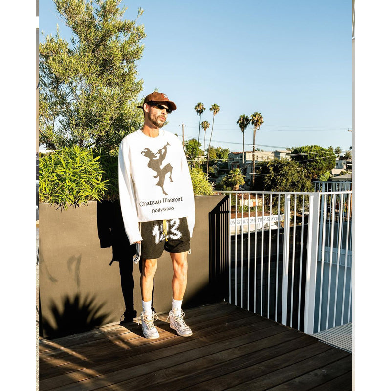 Rrr123 Shorts Drawstring Embroidered Mesh Breathable Workout Shorts