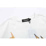 Men T Shirt Summer Casual Tops Cartoon Printed Short Sleeve T-shirt Men's round Neck Half Sleeve BF Idle Style Trendy Loose Half Sleeve