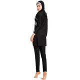 Burkini Muslim Swimwear Printed Swimsuit Three-Piece Set