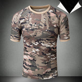 Tactics Style T Shirt for Men T-shirt Tactical Men's Short Sleeve Summer round Neck