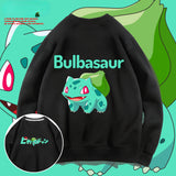 Men And Women Pokemon Pikachu Hoodie Pokémon Round Neck Sweater