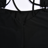 Emily Ratajkowski Dress Sexy Suspender Tight Dress Backless Sheath Skirt