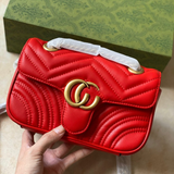 Jackie Kennedy Bag Summer Casual Leather Wave Pattern Heart Bag Shoulder Bag