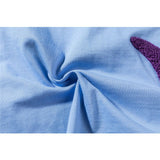 Men's T Shirt Summer Casual Tops Cartoon Fish Embroidered Short Sleeve T-shirt Men's Fashion Brand round Neck Trend Half Sleeve