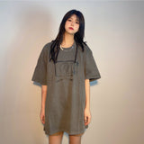 Cavempt CE Cave @ MPT C.E Retro TV Earth Print Men's and Women's Short-Sleeved T-shirt