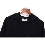 Fog Hoodie Autumn and Winter Double Line ThreeDimensional Adhesive Letter Cotton Terry Hooded Sweater Fear Of God