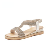 Nude Wide Fit Block Heels Casual Roman Sandals
