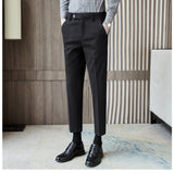 Men Trousers Business Slim Casual Pants