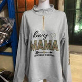Boy Mama Hoodie Camouflage Mom Heart Arrow Sweatshirt