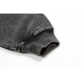 Present Hoodie Rapper Portrait Letter Print Hoodie Vintage Distressed