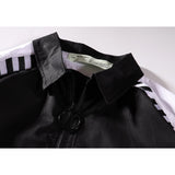 Off White T shirt Formal Shirt Spring/Summer Arrow Print Slash Short Sleeve Shirt for Men and Women