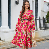 Nina Parker Dresses Pleated Long Sleeve Dress