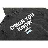 Present Hoodie Portrait Printing Loose Hoodie Vintage Distressed