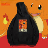 Men and Women Pokemon Pikachu Hoodie Pokémon Charmander Loose Hooded Coat