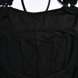 Emily Ratajkowski Dress Sexy Suspender Tight Dress Backless Sheath Skirt