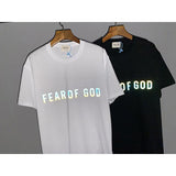 Fog T Shirt Fashion Brand Letter Men and Women Casual Short Sleeve Fear Of God