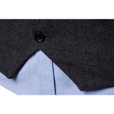 Tuxedo Vests Men Suit Vest Vest Suit Men's plus Size Men's Fashion Single Row Vest