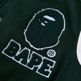 BAPE Varsity Jacket Fashion Brand Jacket Stand Collar Coat