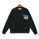 Rrr123 Sweatshirt Casual round Neck Men and Women Loose