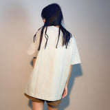 Cavempt CE Cave @ MPT C.E Flocked Printed Lightweight Wide Version Mobile Phone T-shirt Short Sleeve