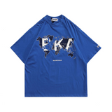 Blackair T Shirt Spring and Summer Retro Letter T-shirt