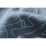 Rrr123 Sweatshirt Distressed Blue round Neck Casual Sweatshirt Men and Women