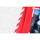 Off White Long Sleeve Round Neck Sweater Autumn And Winter Mona Lisa Pattern Crew Neck Pullover Sweatshirt