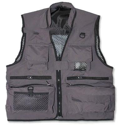 Men Utility Vest Work Zipper Tactical Work Vest Slim Pocket Jacket Spring and Autumn Thin Outdoor Casual and Comfortable