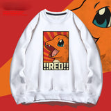 Men and Women Pokemon Pikachu Hoodie Pikachu round Neck Sweater