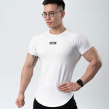 jogging shorts for men Slim Fit Muscle Gym Men Shorts Casual Undershirt round Neck Outdoor Running Base Short Sleeve