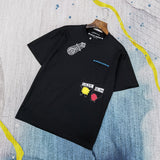 CHH Chrome Heart T Shirt Spring/Summer Cartoon Graffiti Printing Round Neck Short Sleeve T-shirt For Men And Women