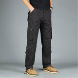 Baggy Cargo Pants for Men Spring and Autumn Overalls Men's Casual Pants Loose Straight Trousers Multi-Pocket Pants