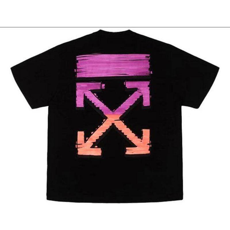 Off White T Shirt Arrow Men's Cotton Owt Women Tshirt Short Sleeve