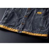 Cotton Solid Men's Denim Trucker Jacket Mens Spring Autumn Casual Slim Fit Bomber Jackets Men Jean Coat Men Outwear Male Cowboy Casual