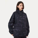 Nina Parker Camo Jacket Camouflage Winter Thick Cotton Clothing Shell Jacket