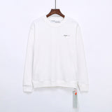 Off White Sweatshirts Long Sleeve round Neck Sweater Autumn Off Blue Arrow Ocean Cloud Cotton Sweater for Men and Women