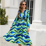 Nina Parker Dresses Pleated Long Sleeve Dress
