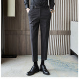 Men Trousers Business Slim Casual Pants