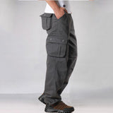 Baggy Cargo Pants for Men Spring and Autumn Overalls Men's Outdoor Casual Trousers Multi-Pocket Pants Loose Straight Casual Pants