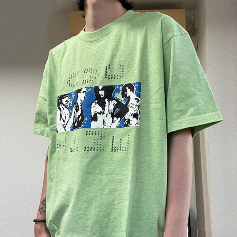 Cavempt CE Cave @ MPT C.E Portrait Printing Male and Female Couple Short Sleeve T-shirt