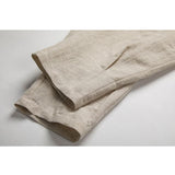 Linen Pants Straight Leg Pants Summer Retro Loose Straight Casual Pants Men's Clothing