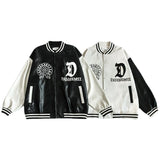 Blackair Jacket Embroidery Contrast Color Baseball Uniform Oversize Jacket