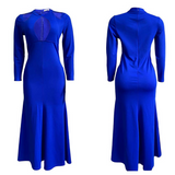 Mariah Carey See through Dress plus Size High Waist Sexy Fishtail Skirt Formal Dress