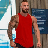 Man Tanks Men's round Neck Vest Summer Cotton