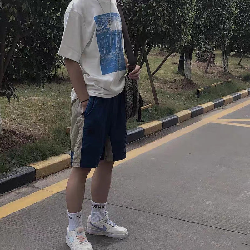 Cavempt Ce Cav @ Empt Loose Stitching Shorts Summer Pure Cotton Overalls