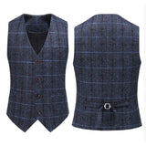 Mens Dress Vests Men's Vest Casual Jacket Business Waistcoat Suit Vest Men's Fashion Brand Slim Fit Sleeveless Vest