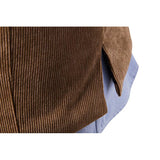 Tuxedo Vests Men Suit Vest Men's Corduroy Single-Breasted Vest Men's Suit Vest