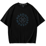 Men T Shirt Summer Casual Tops Men's Clothes Summer Wear Vintage Men's Shorts Casual Drop-Shoulder Printed T-shirt Trendy Men