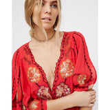 Women Dresses Summer Embroidered Flower Dress